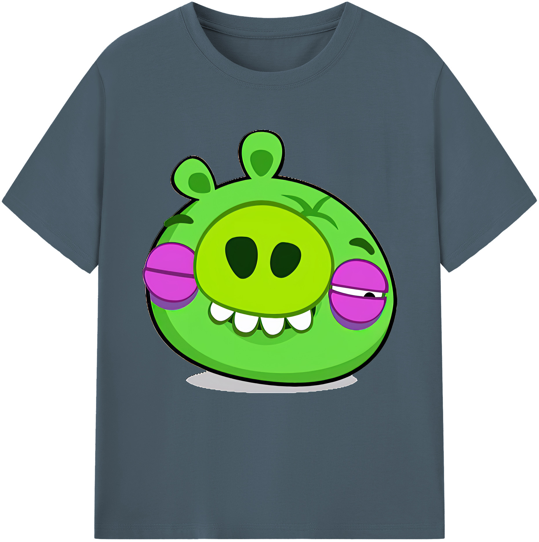 （画像用） Angry Birds アングリーバード 綿100％半袖Tシャツ（フロントプリント）